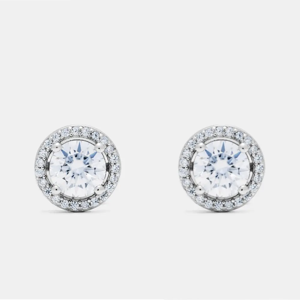 Aurora Earrings 1 CT Diamond Moissanite