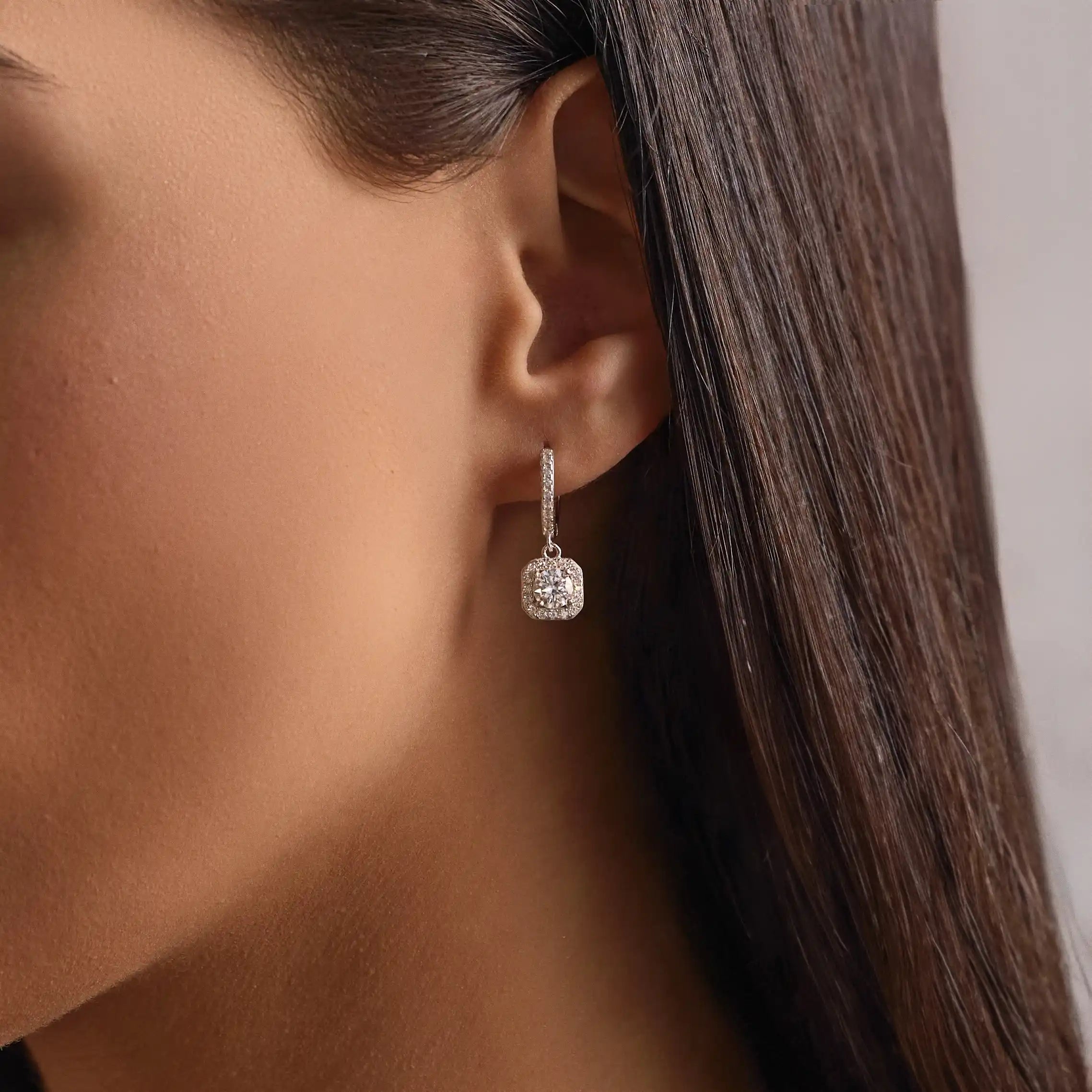 Celestial Earrings 0.5 CT Diamond Moissanite