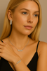 Charmy Set (Earrings, Necklace, Bracelet, με σταθερά Ζιργκόν)