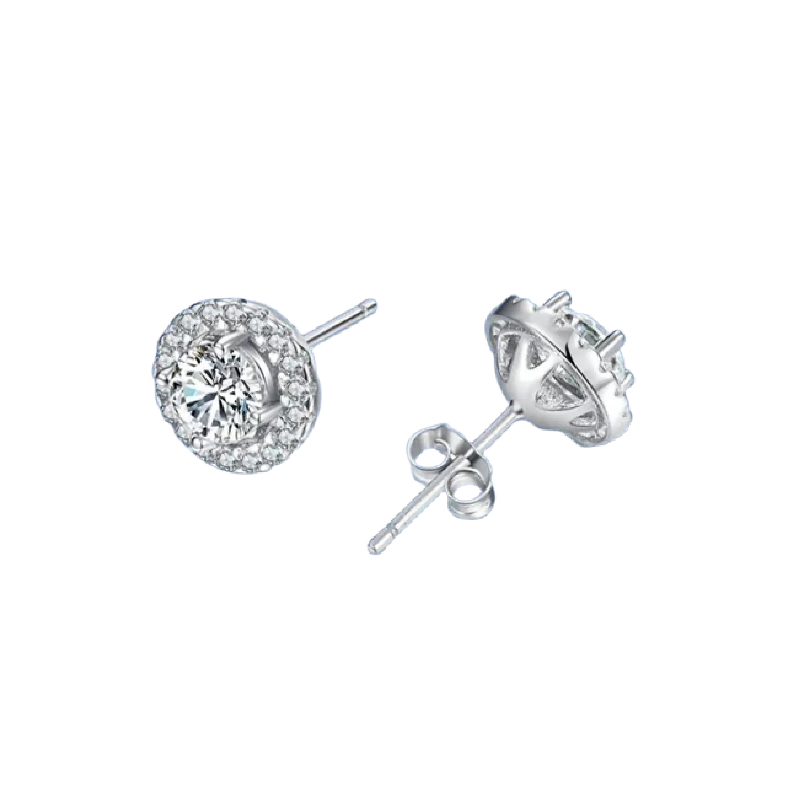 Aurora Earrings 1 CT Diamond Moissanite